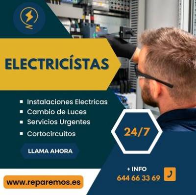 Electricistas 24 horas en San Juan e Alicante